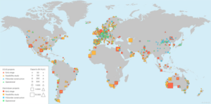 Map of announced low-emission hydrogen projects (Source: IEA)